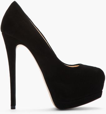 Giuseppe Zanotti Black Suede Eva Pumps - Lyst