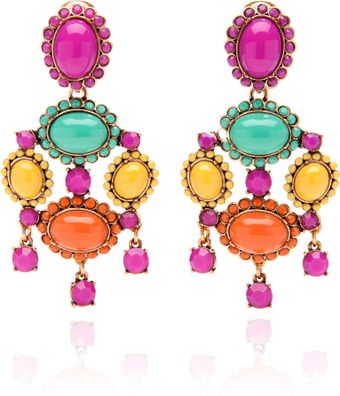 Oscar de la Renta Capri Iconic Opaque Cabochon Drop Earring - Lyst