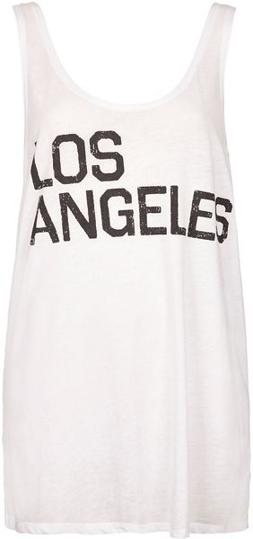 Topshop LA Burnout Vest - Lyst
