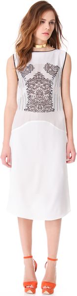 BCBGMAXAZRIA Printed Sleeveless Dress - Lyst