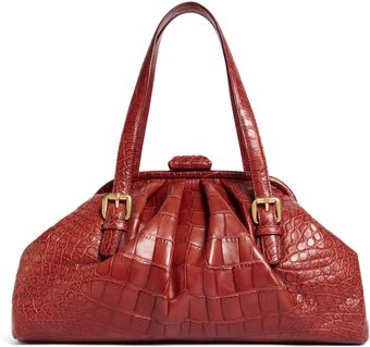 Brooks Brothers Alligator Soft Frame Bag - Lyst
