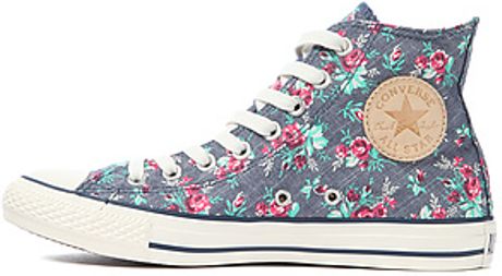 denim floral converse