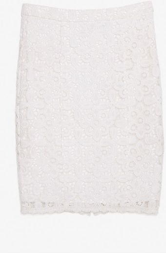 Exclusive For Intermix Floral Lace Pencil Skirt - Lyst