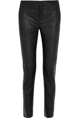 Les Chiffoniers Midrise Slimleg Leather Pants