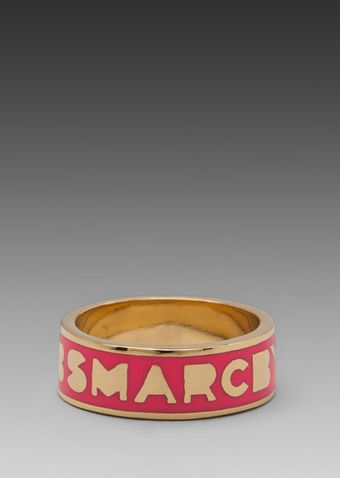 Marc By Marc Jacobs Classic Marc Dream Logo Ring in Pink - Lyst