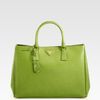 Prada Saffiano Lux Tote Bag in Green (edera-green) - Lyst