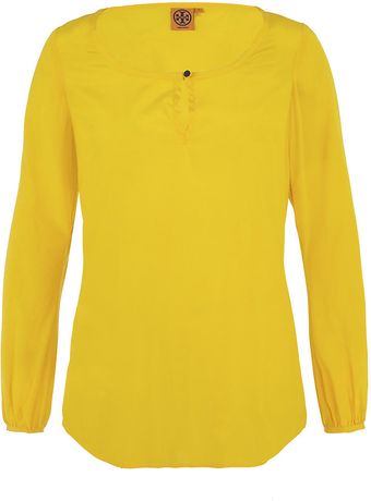 Tory Burch Angie Silk Blouse - Lyst