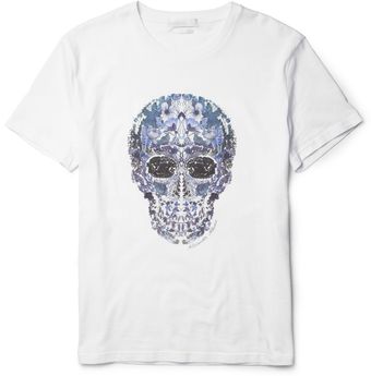 Alexander McQueen Skullprint Cotton T-shirt - Lyst