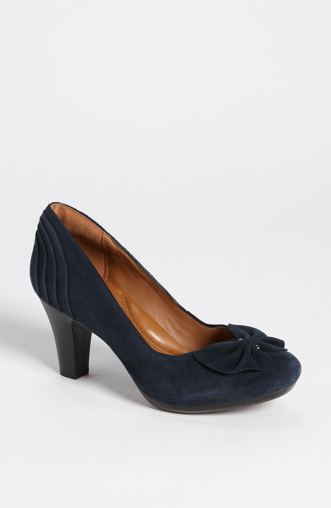 Clarks Society Ball Pump in Blue (navy suede) Lyst