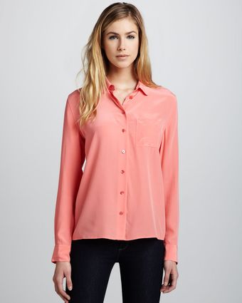 Equipment Brett Longsleeve Blouse - Lyst