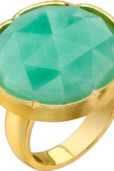 Irene Neuwirth Rose Cut Chrysoprase Ring