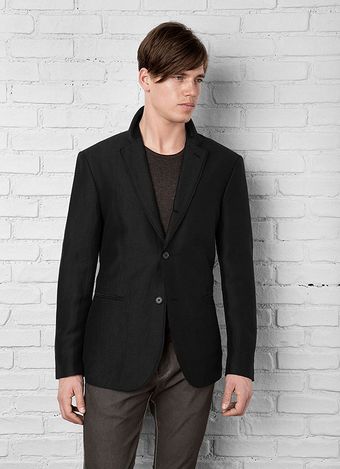 John Varvatos Satin Trim Jacket - Lyst