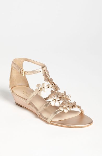 kate spade rose gold flats