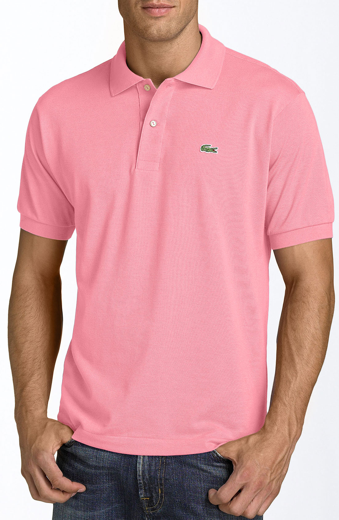 polo lacoste rosa