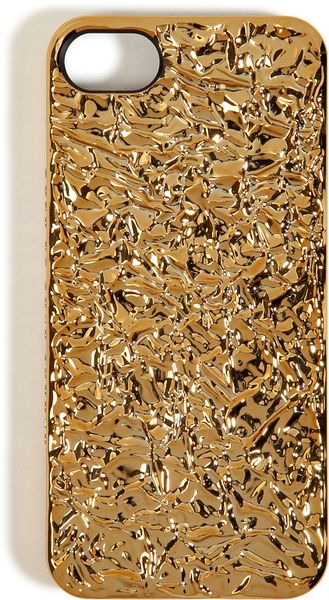 Marc By Marc Jacobs Foil Covered Iphone 5 Case in Gold - Lyst
