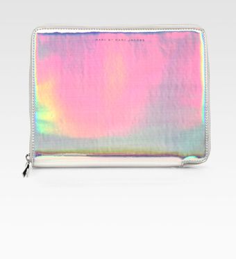 Marc By Marc Jacobs Techno Holographic Leather Tablet Case - Lyst