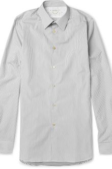 Paul Smith Slimfit Panelled Striped Cotton Shirt - Lyst