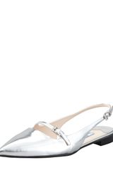 Prada Metallic Maryjane Flat