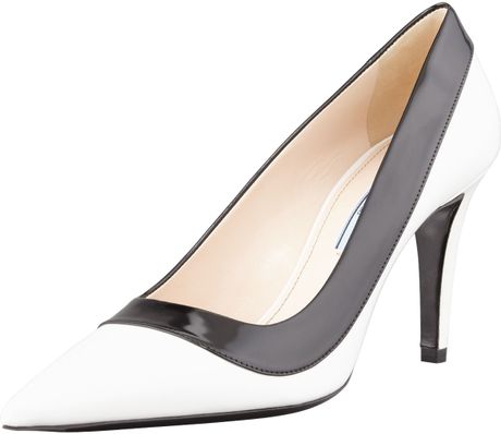 two tone pointed heels