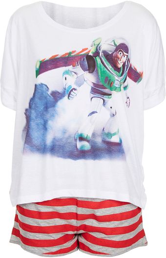 Topshop Buzz Lightyear Tee and Shorts PJ Set - Lyst