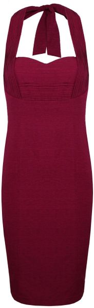 Alexon Silk Blend Halter Neck Dress - Lyst