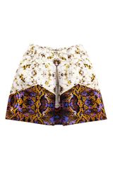 Josh Goot Snake Gold and Brown Sculpt Mini Skirt