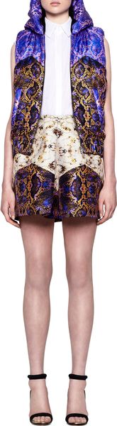Josh Goot Snake Purple and Brown Clean Hooded Bomber Vest - Lyst