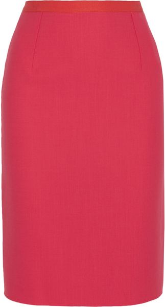 Oscar de la Renta Woolblend Skirt - Lyst