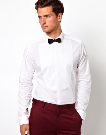 Asos Smart Shirt with Bib Detail - Lyst