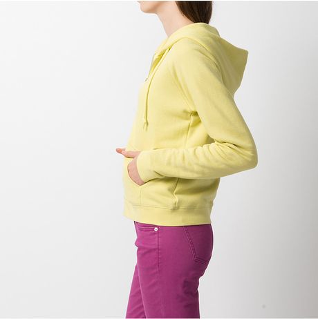 Uniqlo Sweat Full Zip Long Sleeve Hoodie in Pink | Lyst