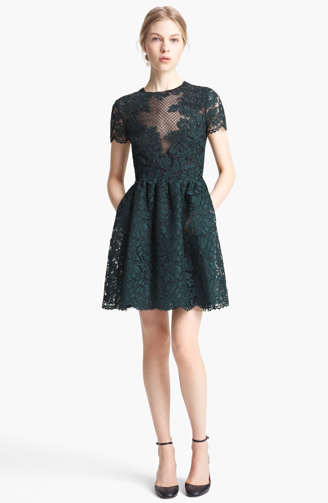 valentino green gown