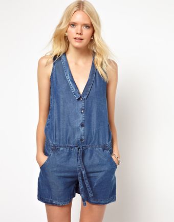 7 For All Mankind Playsuit - Lyst