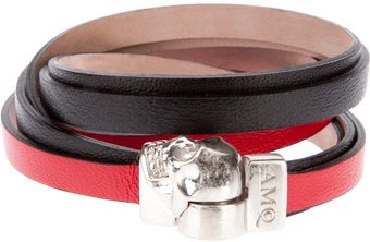 Alexander McQueen Wrap Around Skull Bracelet - Lyst
