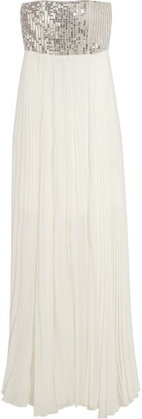 Alice + Olivia Shira Sequinned Silk Chiffon Gown - Lyst