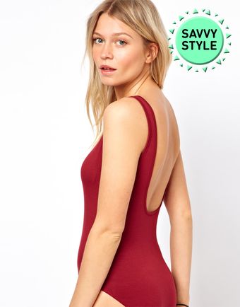 Asos Scoop Back Vest Body - Lyst