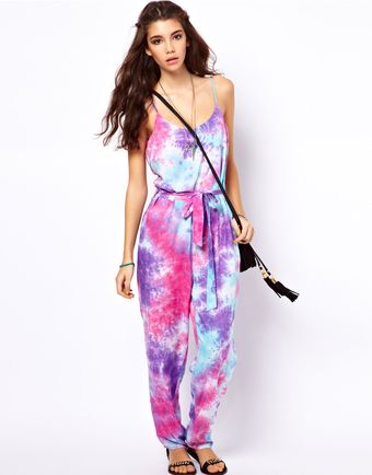Asos Jumpsuit in Tie Dye - Lyst