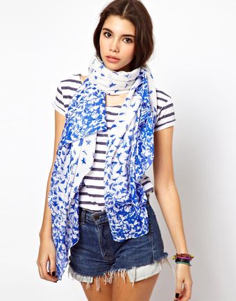 Asos Bug Print Scarf - Lyst