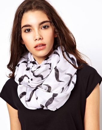 Asos Moustache Snood - Lyst