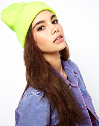 Asos Short Turn Up Beanie - Lyst