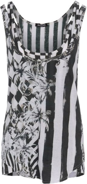 Balmain Tank Top - Lyst
