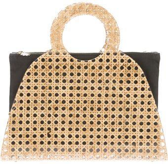 Charlotte Olympia Zehava Wicker Tote - Lyst