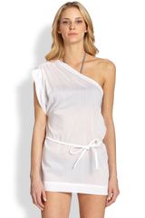  Oneshoulder Cotton Coverup