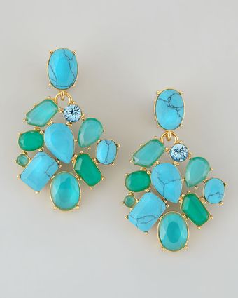 Kate Spade Crystal Cluster Bib Clip Earrings - Lyst