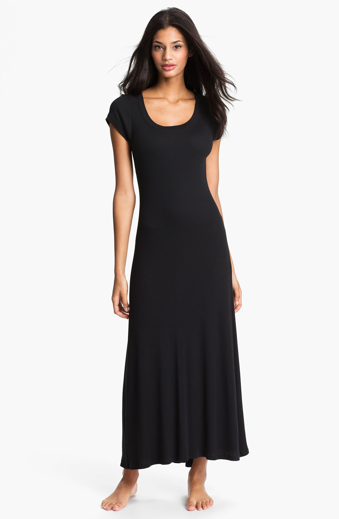 cap sleeve night gown