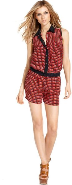Michael Kors Sleeveless Graphicprint - Lyst
