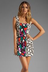 Nanette Lepore Confetti Silk Double Happiness Dress in Ivory