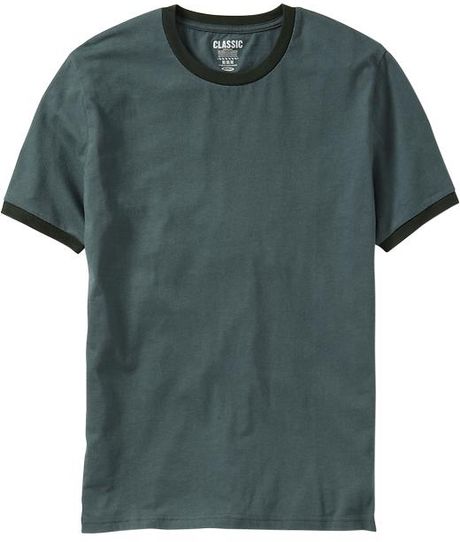 Old Navy Classic Ringer Tees in Green for Men (rogue river)