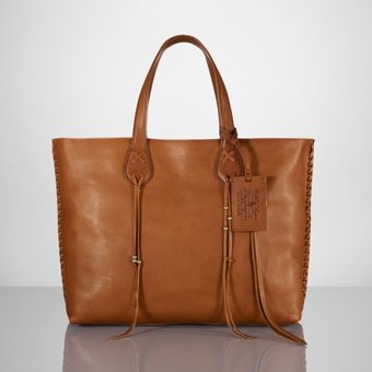 Ralph Lauren Vachetta Braided Zip Tote - Lyst