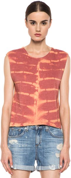 Raquel Allegra Deconstructed Jersey Open Back Tee in Xray  - Lyst