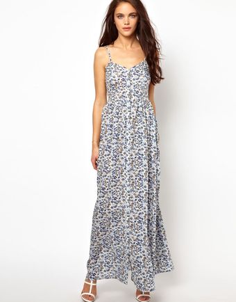 River Island Printed Maxi Cami Dress - Lyst